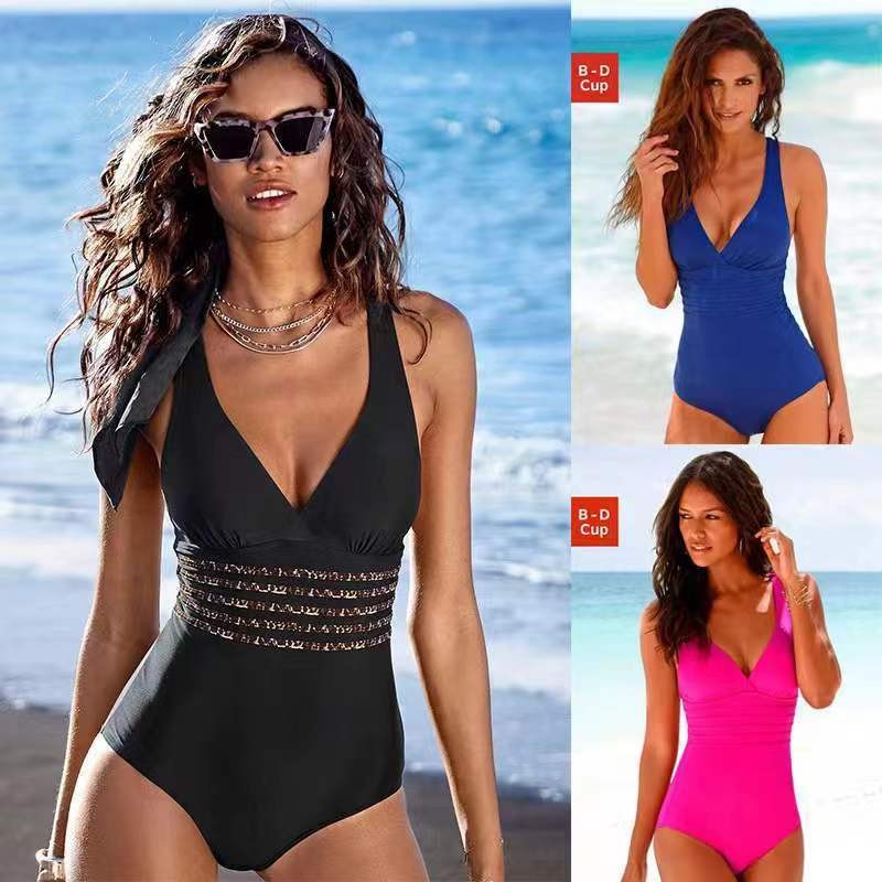 Swimsuit Bikini Ruched - Maillot de bain femme Tankini couleur