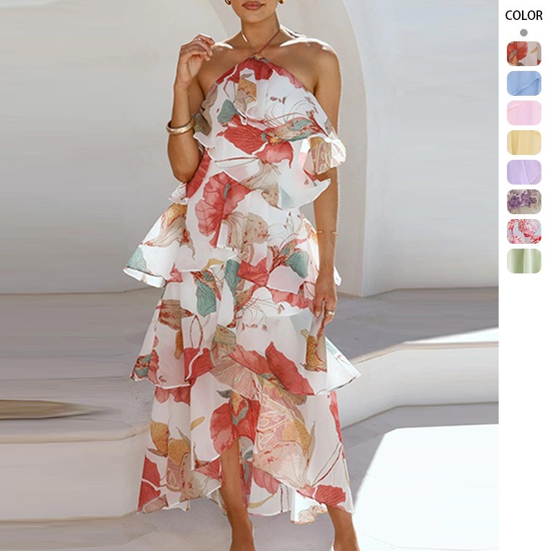 Maxi Dress Halter - Robe longue de soirée élégante en