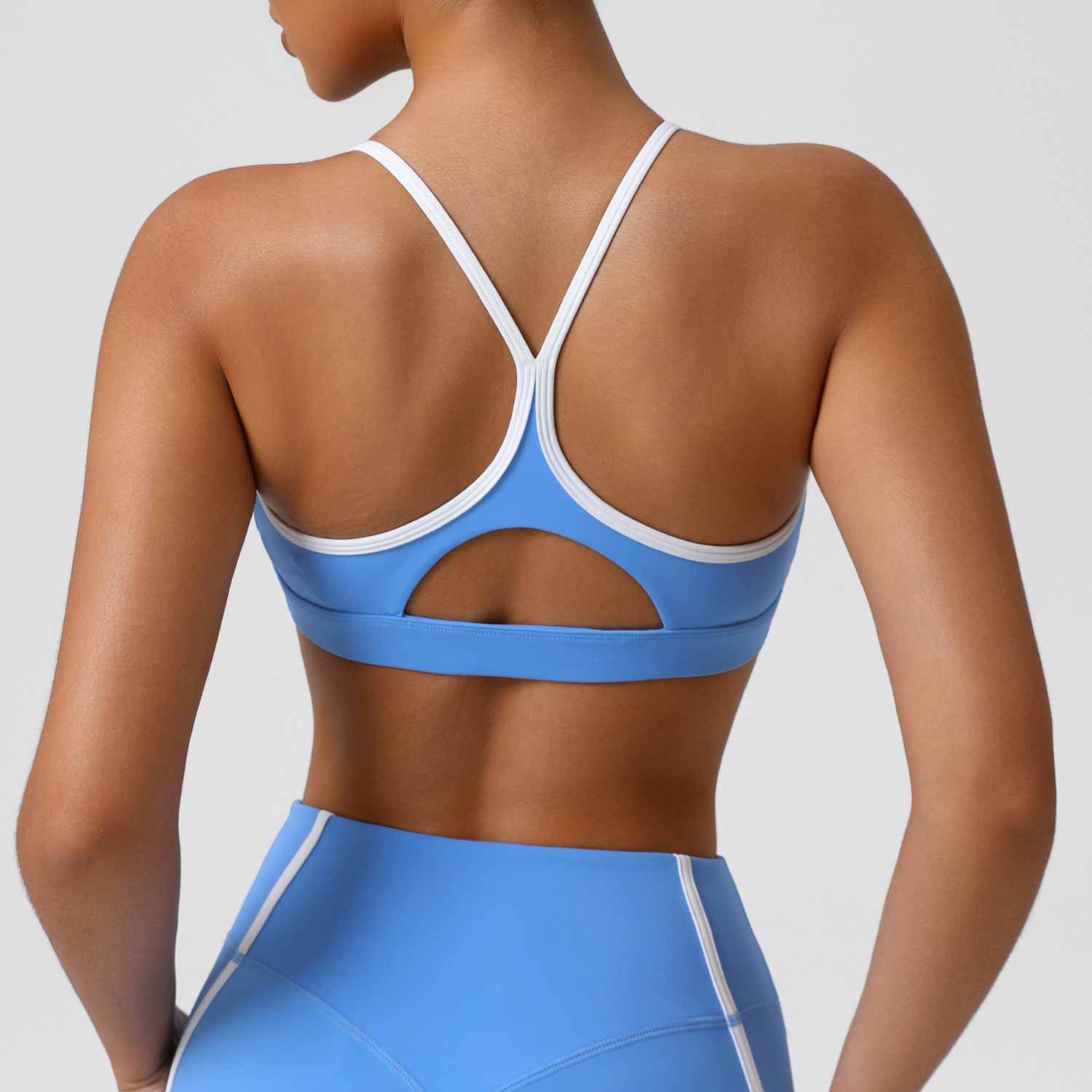 Crop Top Crochet - Soutien-gorge de sport extensible et doux