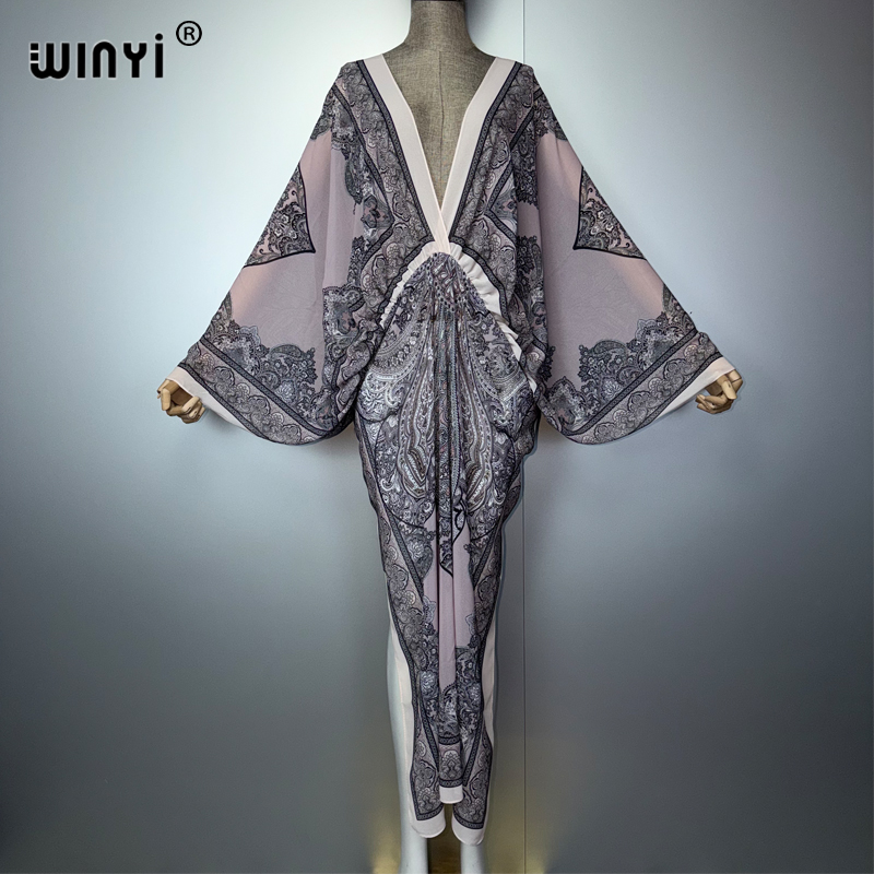 Cover Up Kaftan - Robe sexy à col en V