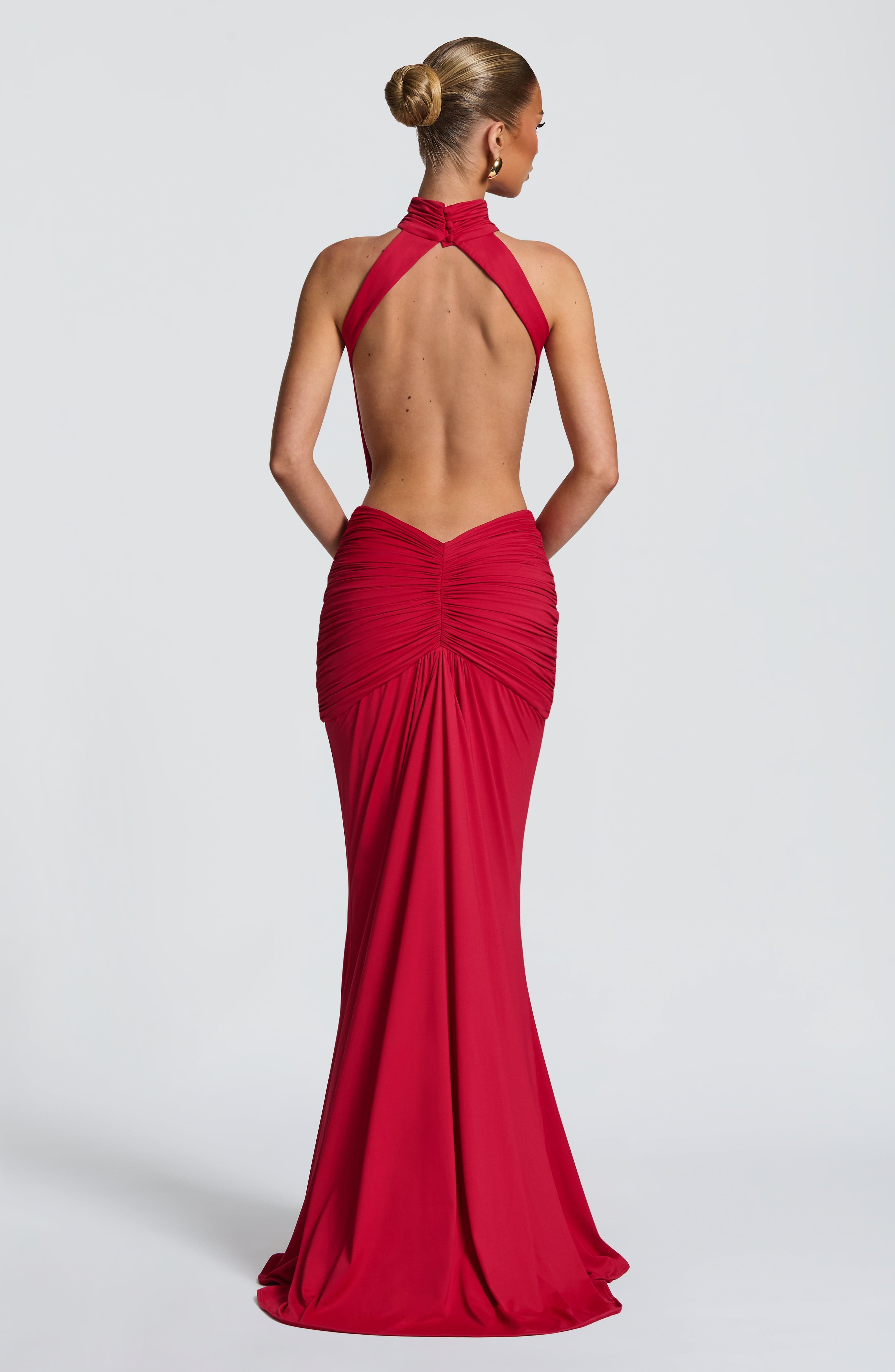 Maxi Dress Halter - Robe longue sirène à col halter,