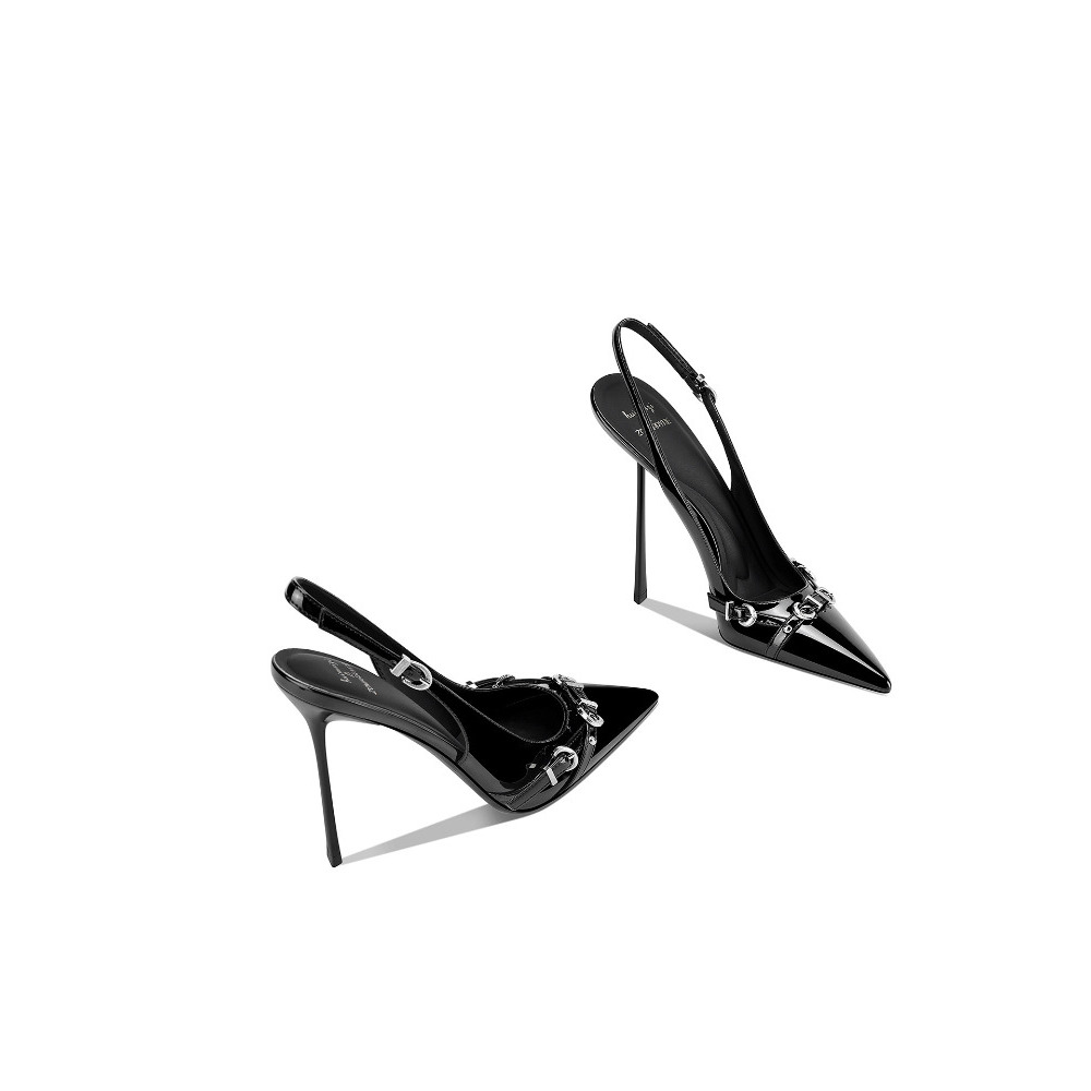Sandal Strappy Heeled - Sandales à talons fins et bout