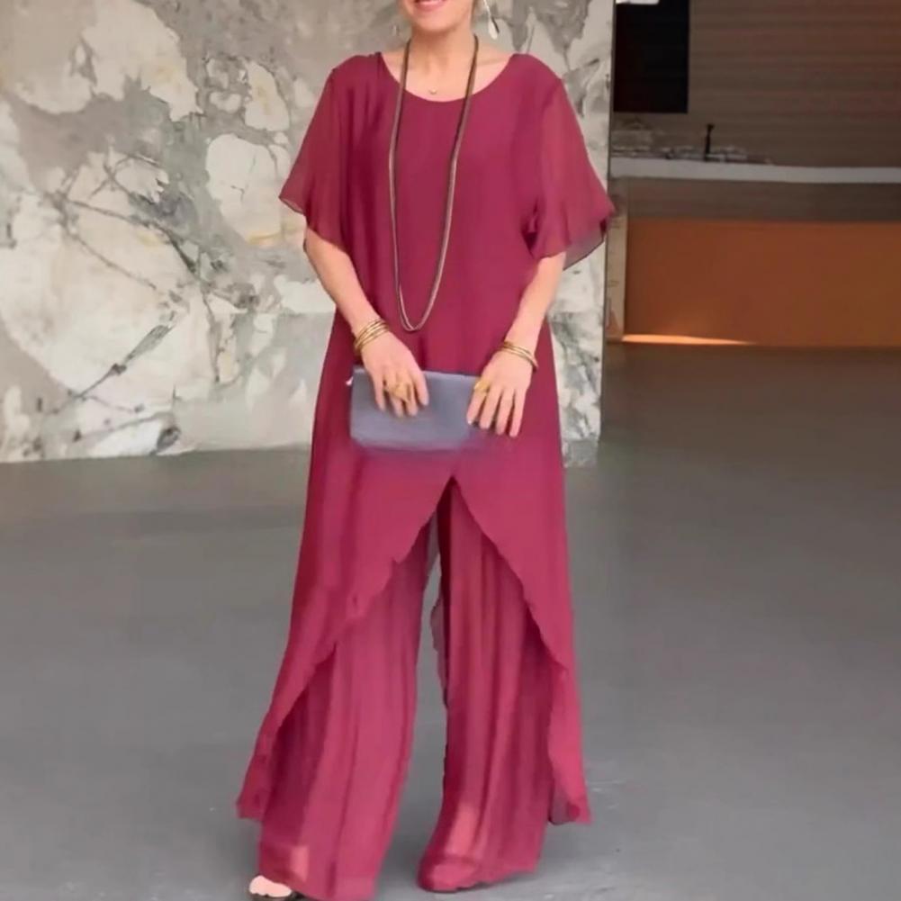 Linen Pant Wide - Ensemble pantalon en coton et lin