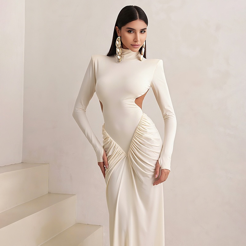 Robe longue dos nu pour femme, - Maxi Dress Halter avis et prix