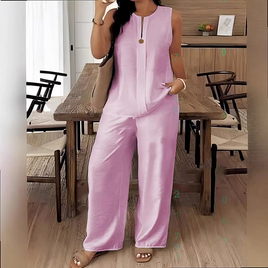 Ensemble assorti confortable e - Linen Pant Wide avis et prix