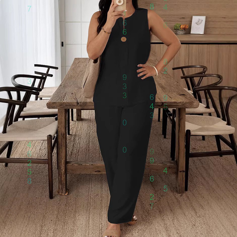 Ensemble assorti confortable e - Linen Pant Wide avis et prix