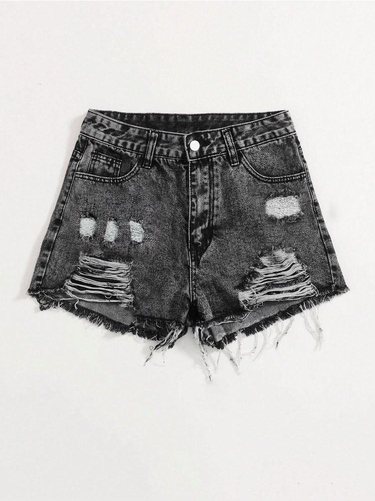 Nouveauté 2026 Short en jean d - Shorts Denim Frayed avis et prix