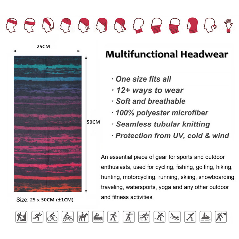Tie-Dye rayures motif foulard  - Headband Summer Knit avis et prix
