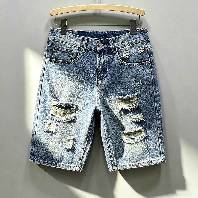 Shorts en jean déchirés style  - Shorts Denim Frayed avis et prix