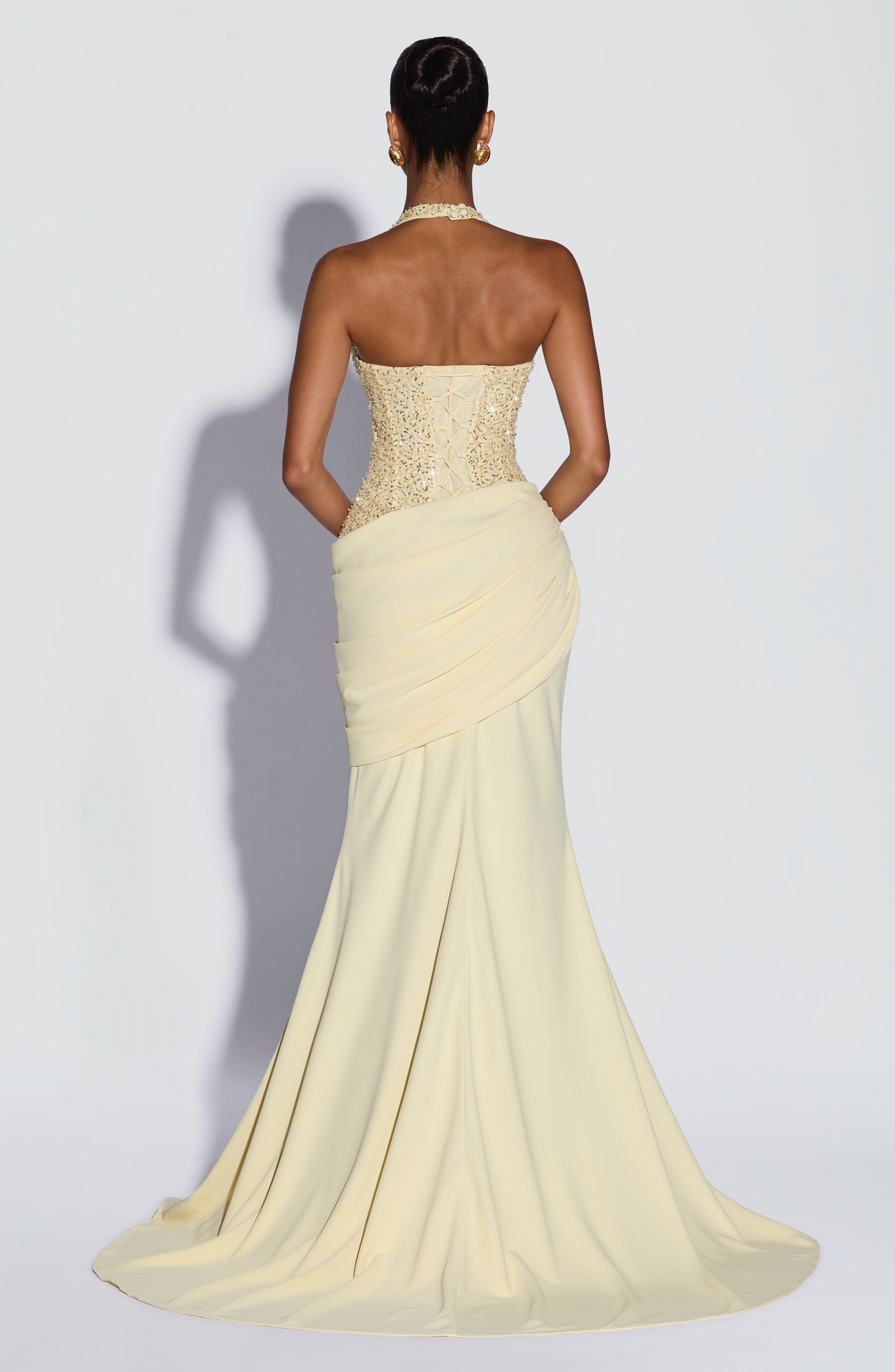 Robe longue de soirée de luxe  - Maxi Dress Halter avis et prix