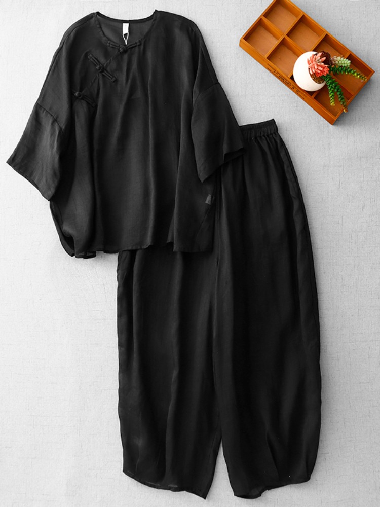 Nouvel ensemble de vêtements d - Linen Pant Wide avis et prix