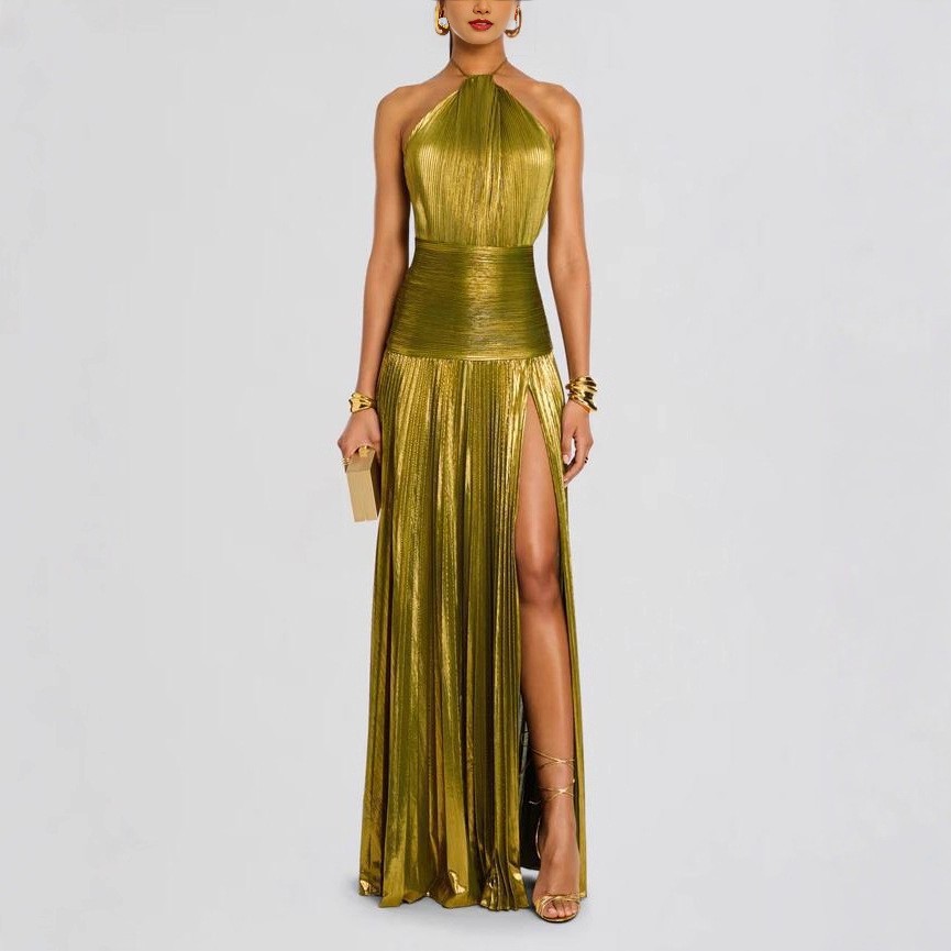 Robe de soirée élégante sans m - Maxi Dress Halter avis et prix
