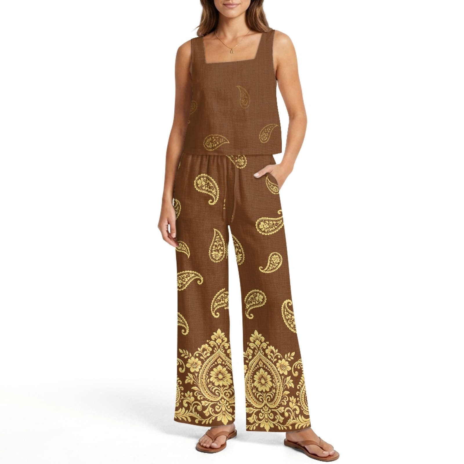 INSTANTARTS Ensemble de gilets - Linen Pant Wide avis et prix