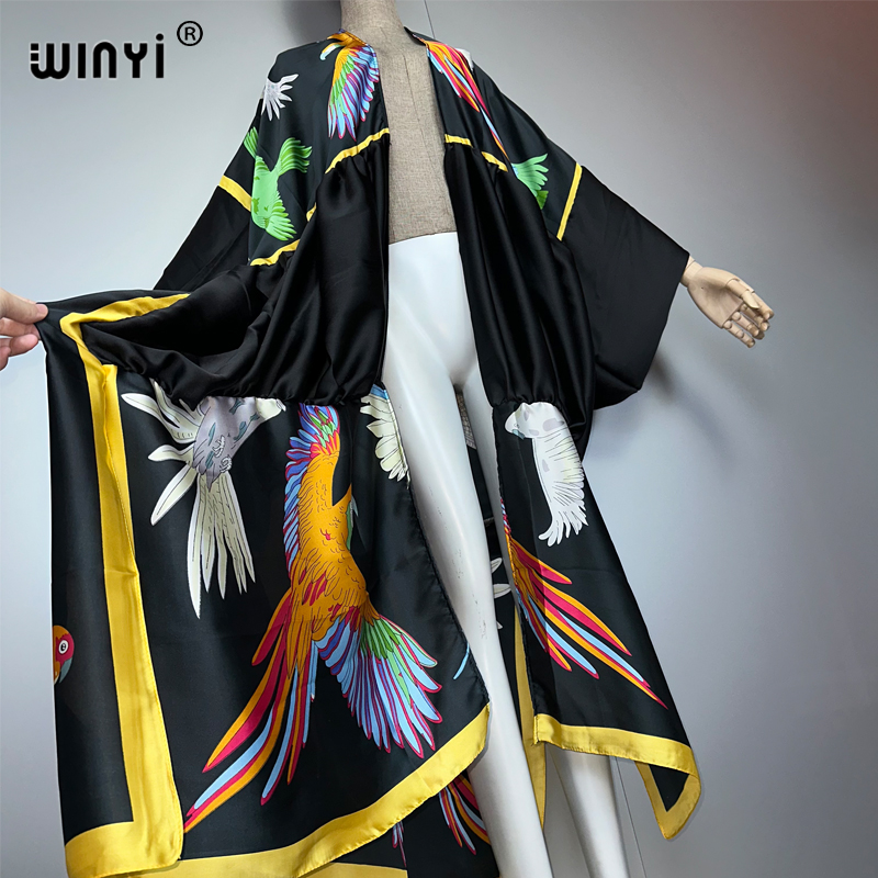 WINYI imprimé boho kimono maxi - Cover Up Kaftan avis et prix