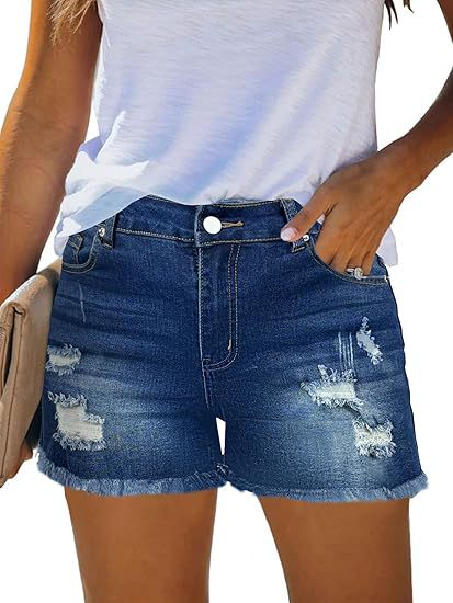 Shorts en jean décontractés vi - Shorts Denim Frayed avis et prix