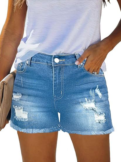 Shorts en jean décontractés vi - Shorts Denim Frayed avis et prix