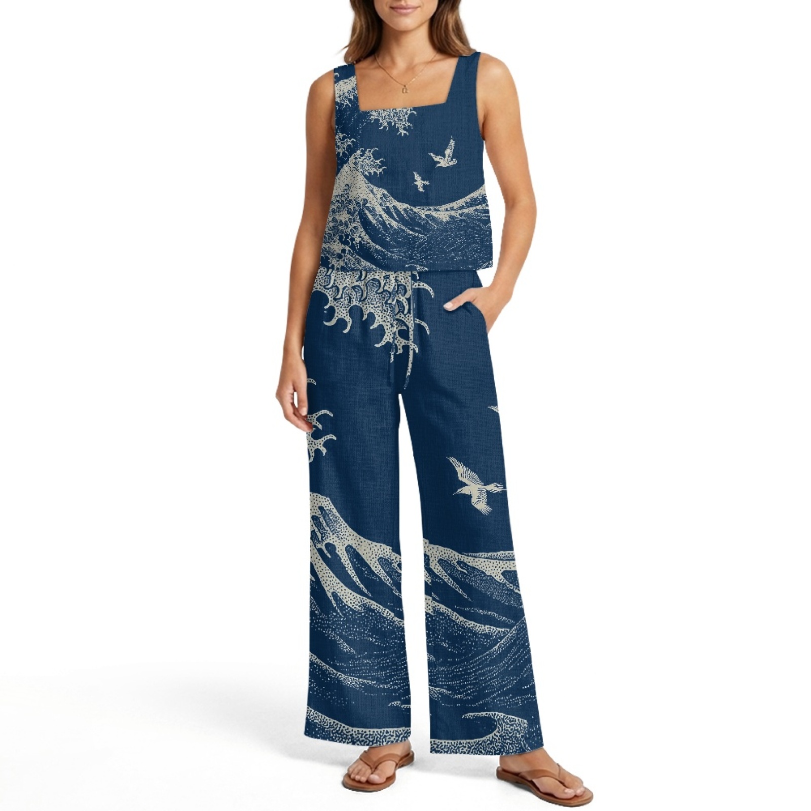 INSTANTARTS Ensemble de gilets - Linen Pant Wide avis et prix