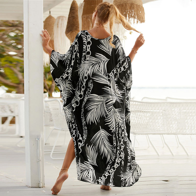 Robe de plage à col en V pour  - Cover Up Kaftan avis et prix