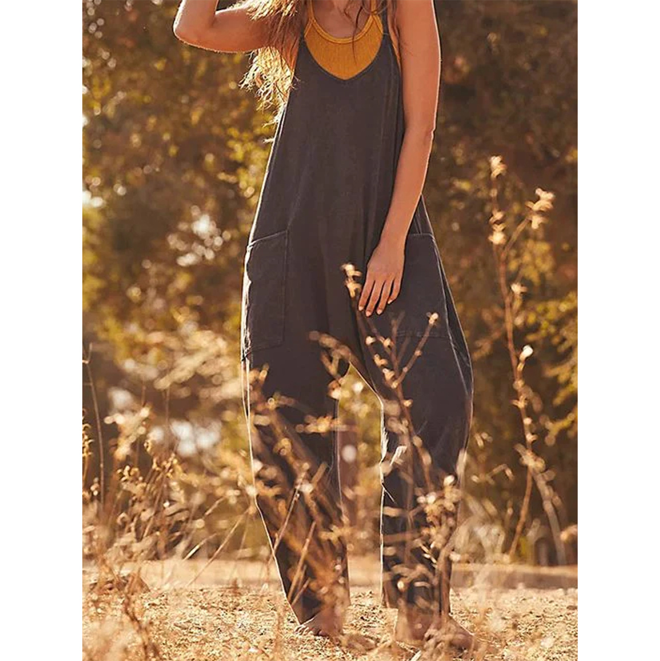Combinaison d'été ample décont - Jumpsuit Linen Relaxed avis et prix